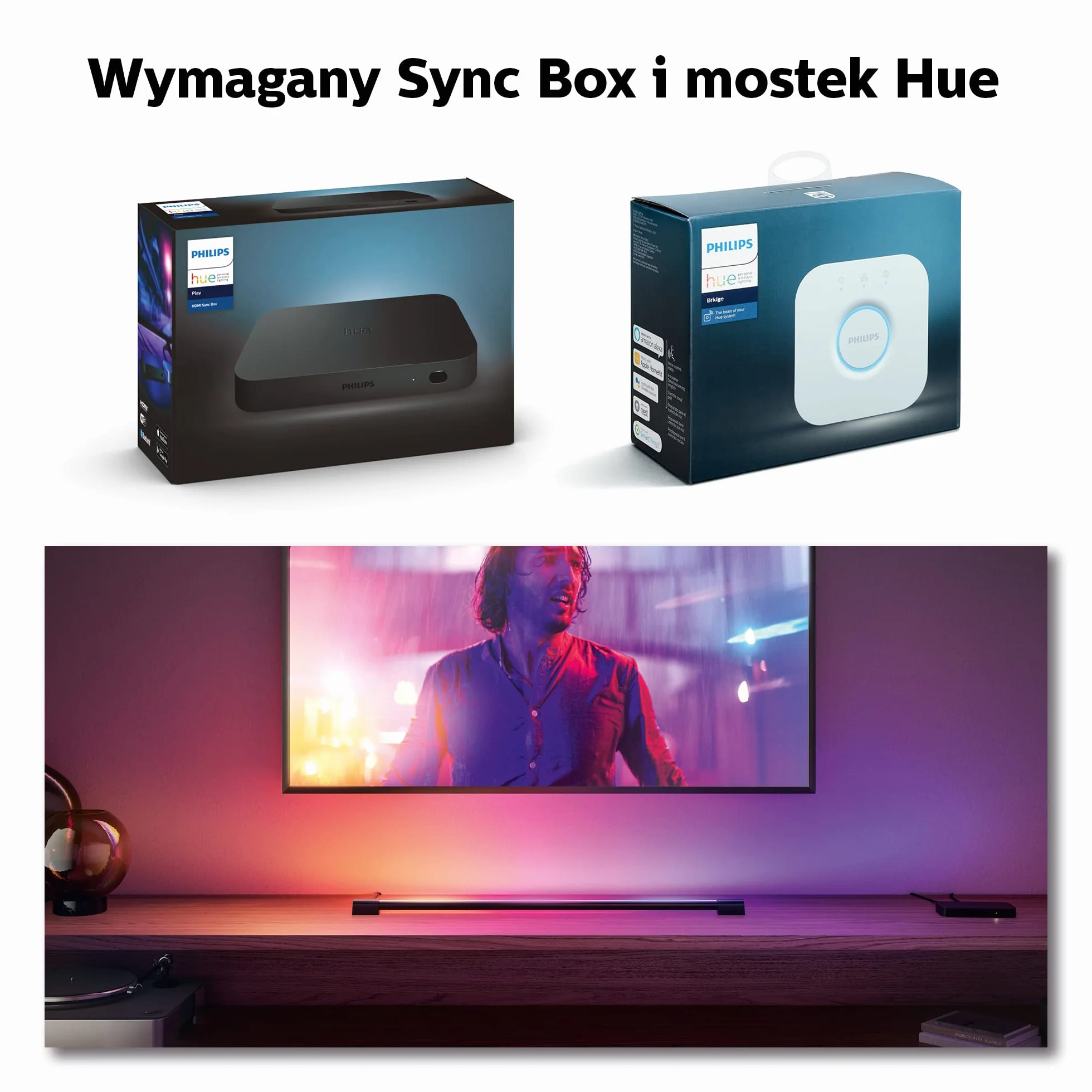 Philips Hue White and color ambiance Tuba LED Play gradient (czarna), 16 mln kolorów, możliwość przyciemniania, inteligentne oświetlenie