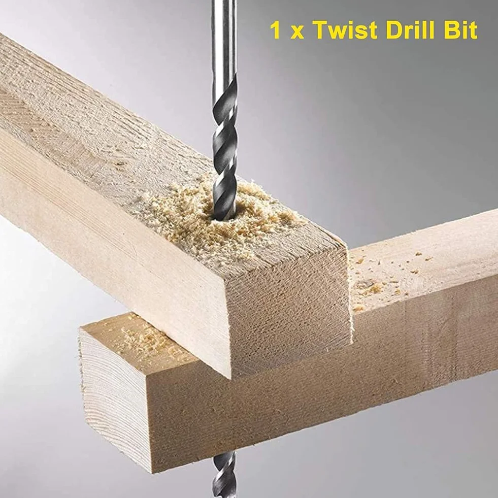 Wiertło kręte HSS 200 mm 4 mm do drewna z długim chwytem prostym