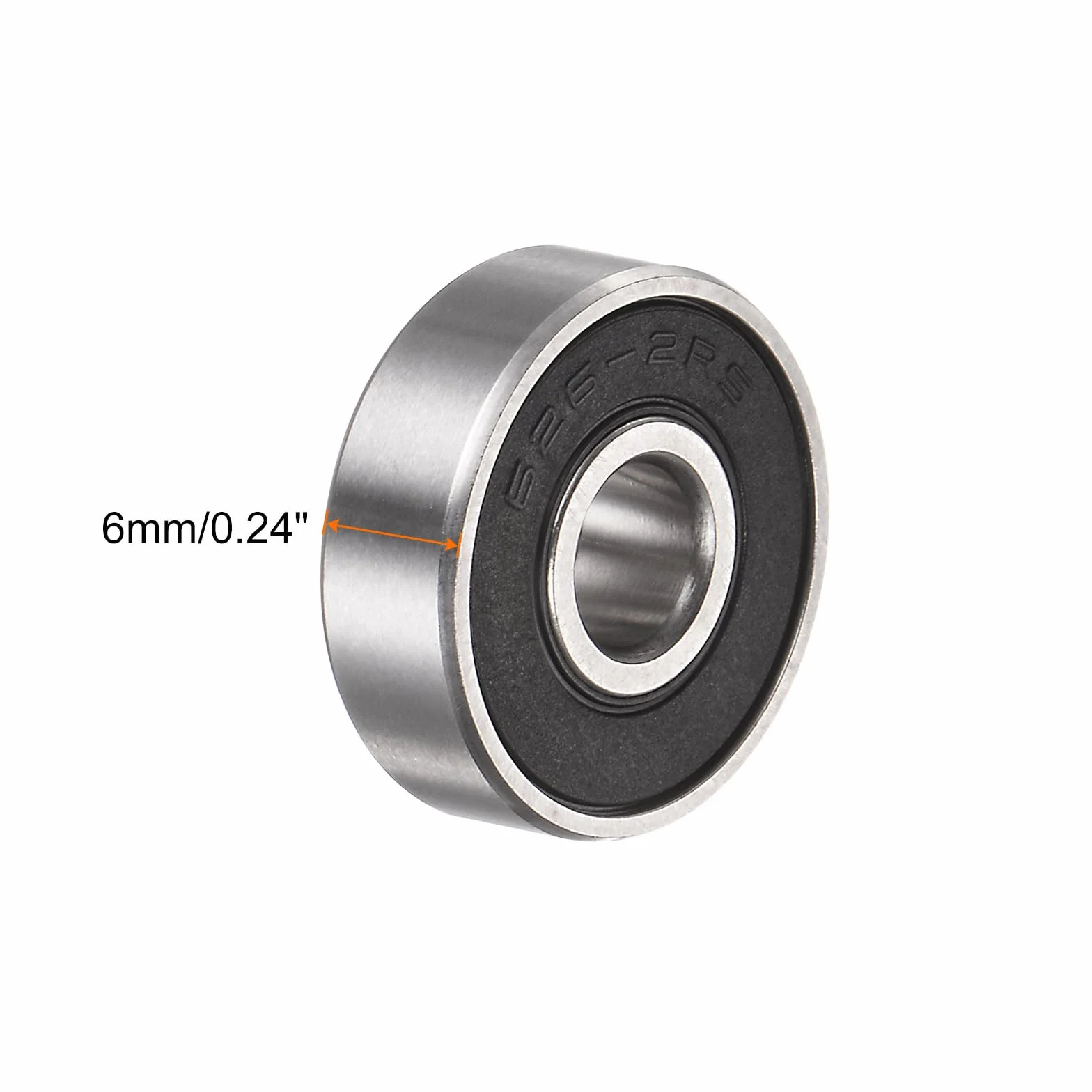 QUARKZMAN 4 szt. 626-2RS Łożyska kulkowe Głębokie rowkowe Stal chromowa Z3 Podwójnie uszczelnione gumą 6 mm x 19 mm x 6 mm
