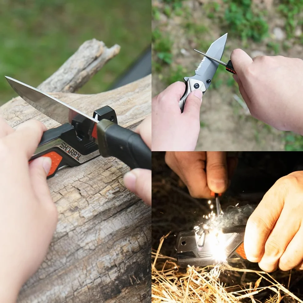 SHARPAL 101N 6 w 1 wielofunkcyjna ostrzałka do noży narzędzie survivalowe do noży outdoorowych i kuchennych