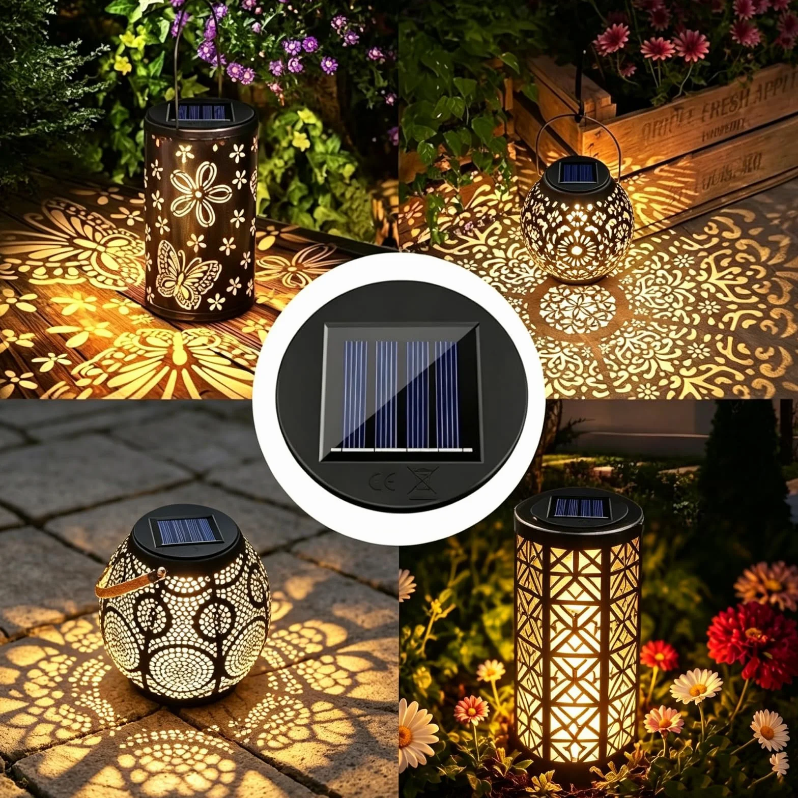 Forlivese 2 sztuki lamp solarnych, części zamienne, 8 cm, LED, ciepła biel, zamiennik lampy solarnej, lampy solarnej, konewki, panel słoneczny LED, zamiennik wody, do ogrodu, na balkon