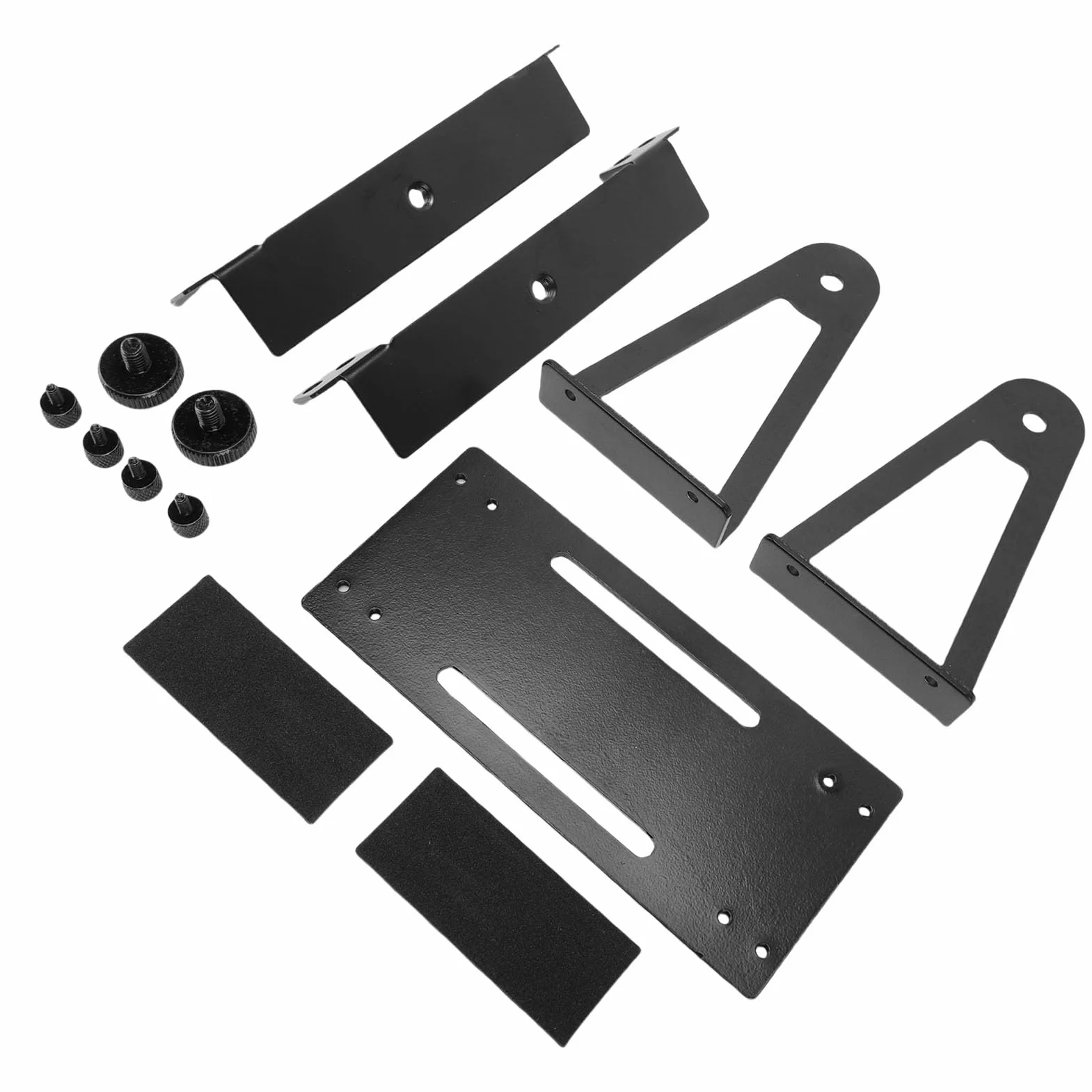 Uchwyt Wentylatora Komputera PC ze Stopu Aluminium 120 mm 140 mm Obrotowy Uniwersalny Wspornik DIY (BLACK)