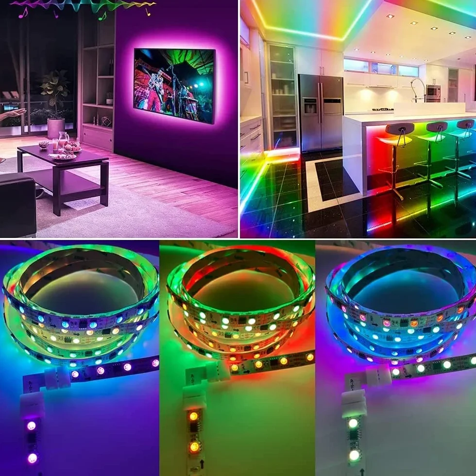 GTIWUNG 40 sztuk 3-biegunowych złączek LED Strip Kit do taśm LED 10 mm 5050 WS2812 WS2811
