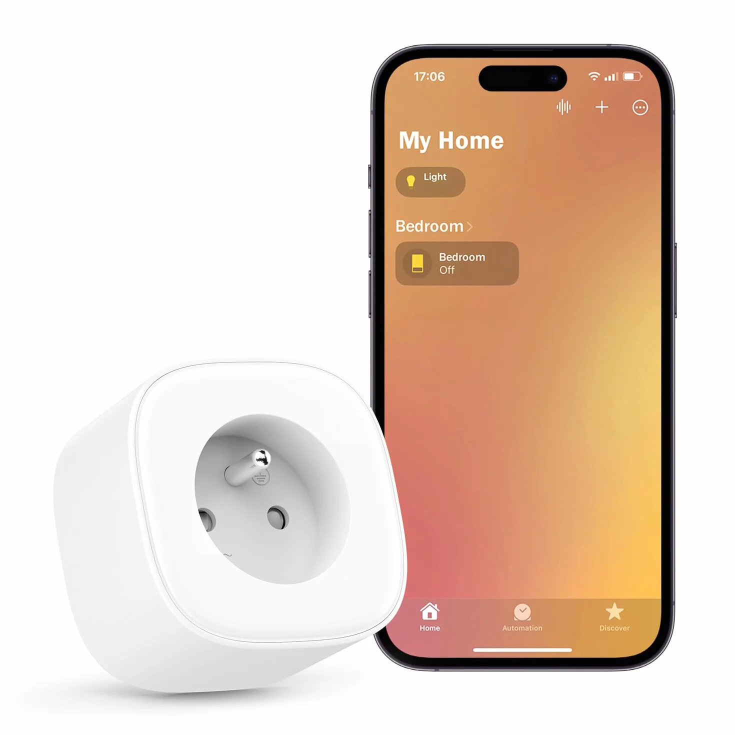 Meross MSS210HKFR Inteligentne gniazdko WiFi kompatybilne z Apple HomeKit, Siri, Alexa, Google Home