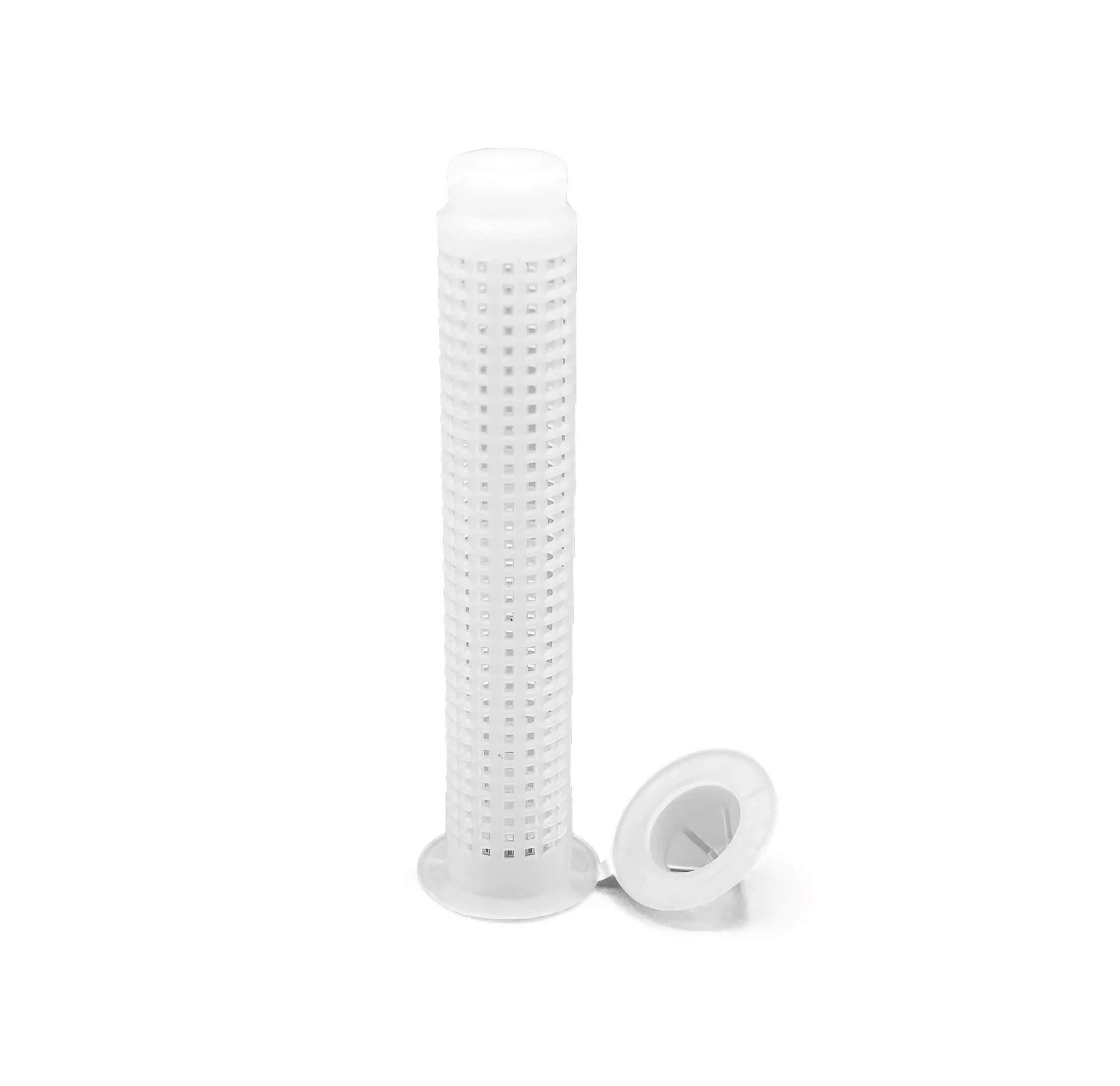 Nylonowe sito do mocowania kotwiczenia chemicznego na cegły/pustym betonie. Wymiary: 12 x 80 mm dla pręta gwintowanego M6 / M8 (8 sztuk)