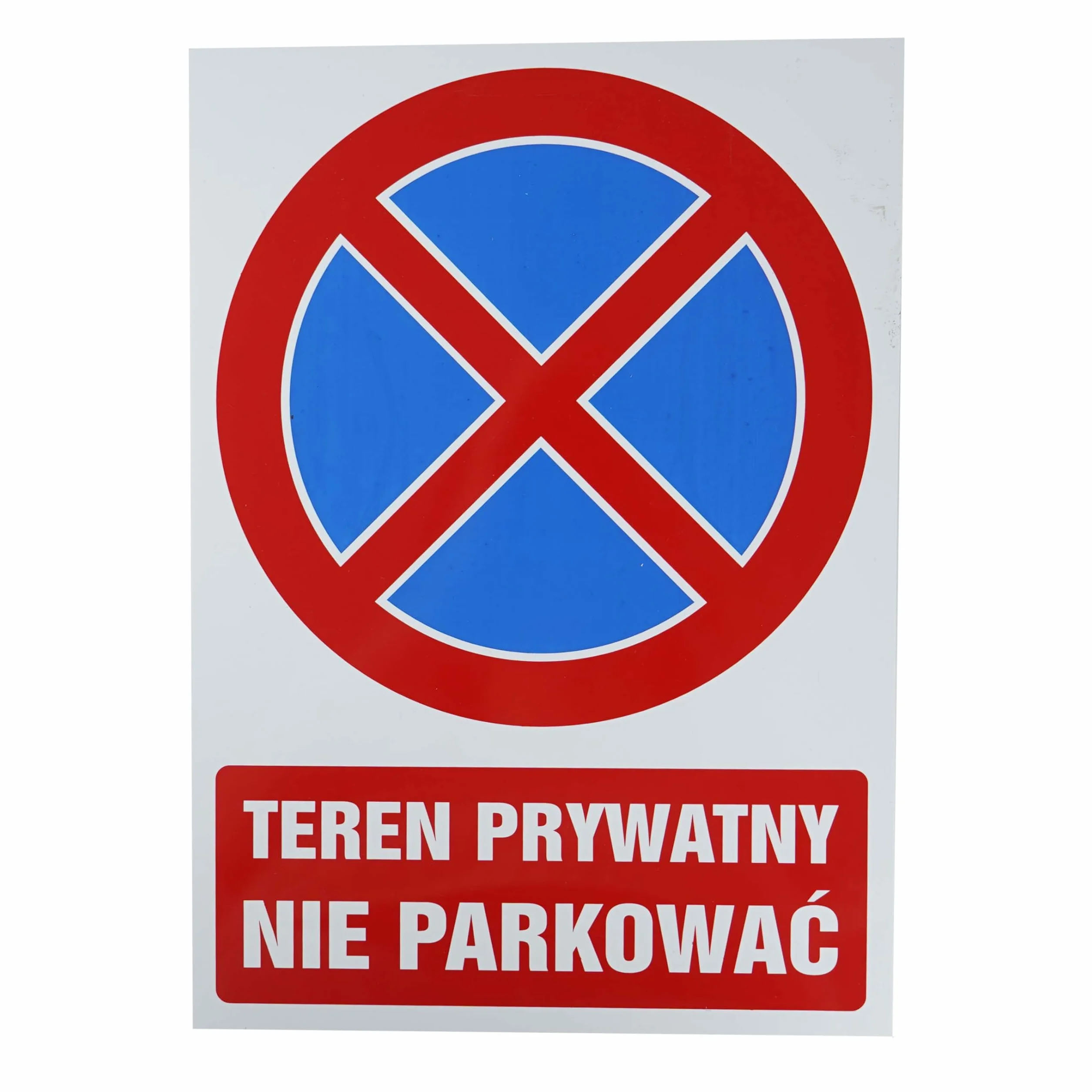 Tablica PCV Teren Prywatny Nie Parkować 35x25 cm Odporna Na Warunki Atmosferyczne