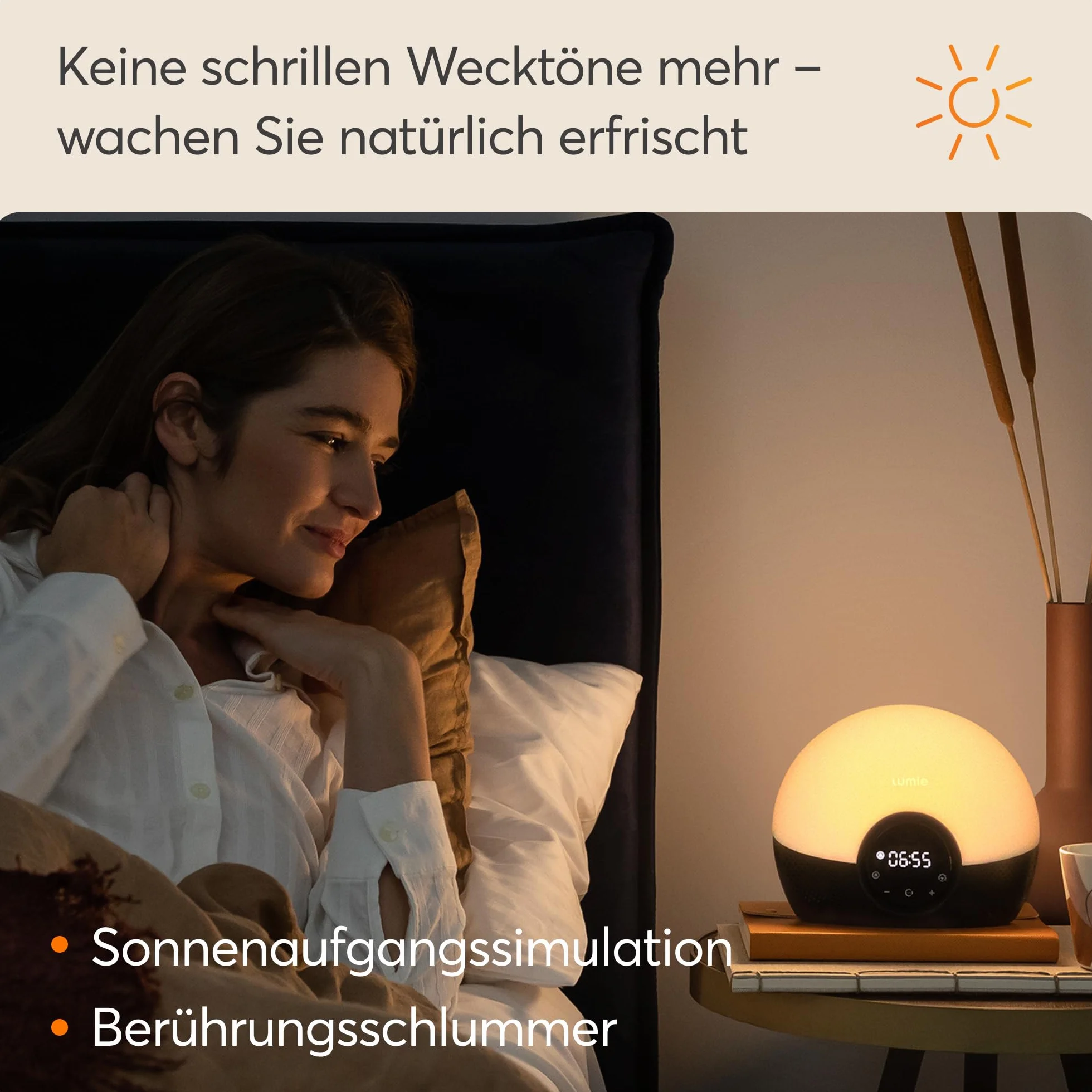Lumie Bodyclock Glow 150 Lampka Budząca z Symulacją Zachodu Słońca