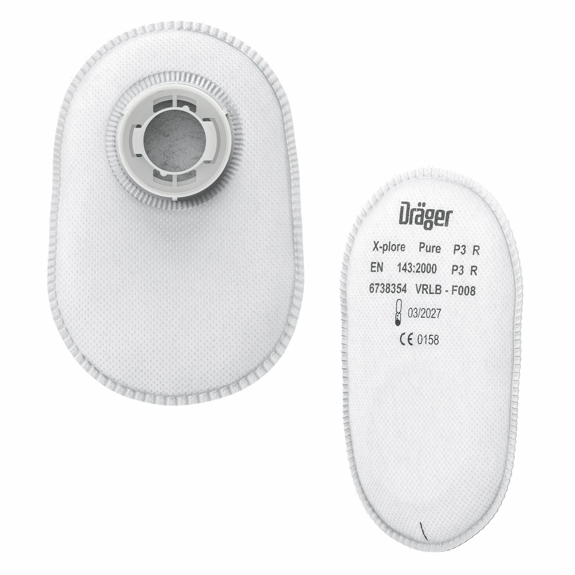 Dräger X-plore bagnetowy filtr cząstek stałych Pure P3 do aerozoli 1 para zamienny do masek X-plore 3300 3500 5500
