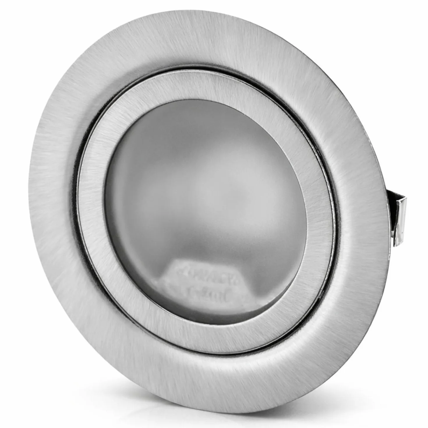 ADAKAT Zestaw 2 sztuk metalowy reflektor do zabudowy G4 12 V szklana pokrywa