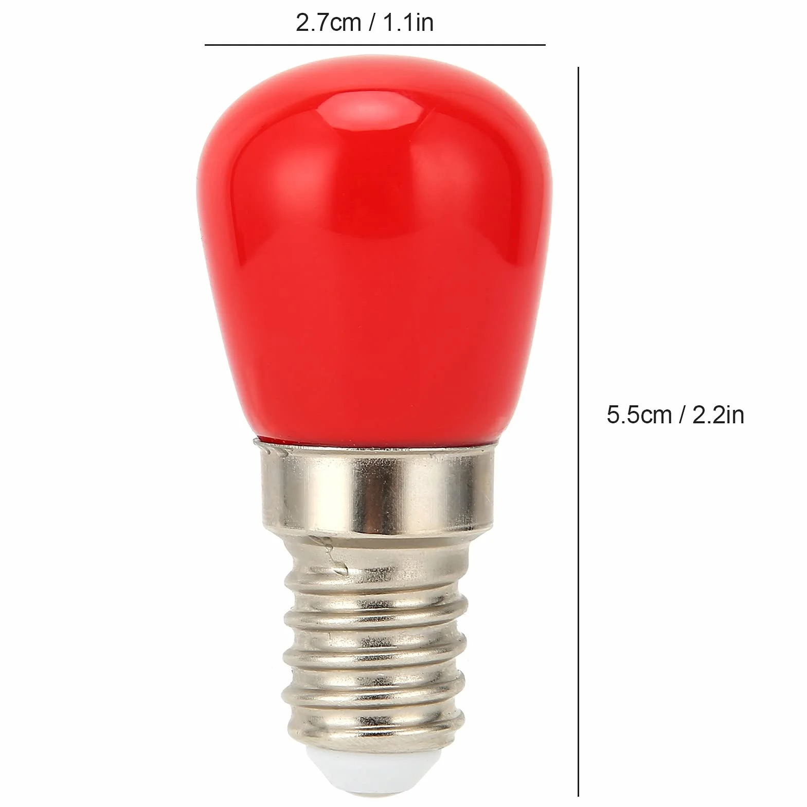 Yinhing Żarówka LED E14 3W 350 Lm 360 Stopni Bez Migotania czerwony