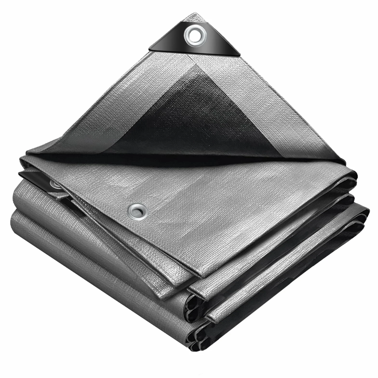 VOUNOT Wodoodporny ręcznik zewnętrzny 2x3m PE 240 g/m² szaro-czarny