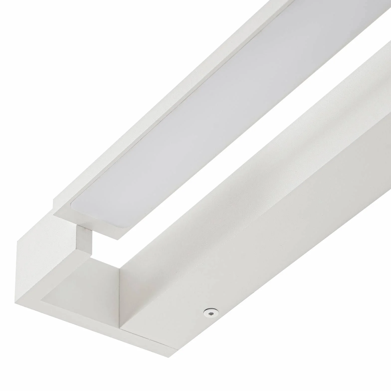Arcchio kinkiet LED Jora biały opal aluminium nowoczesny do łazienki