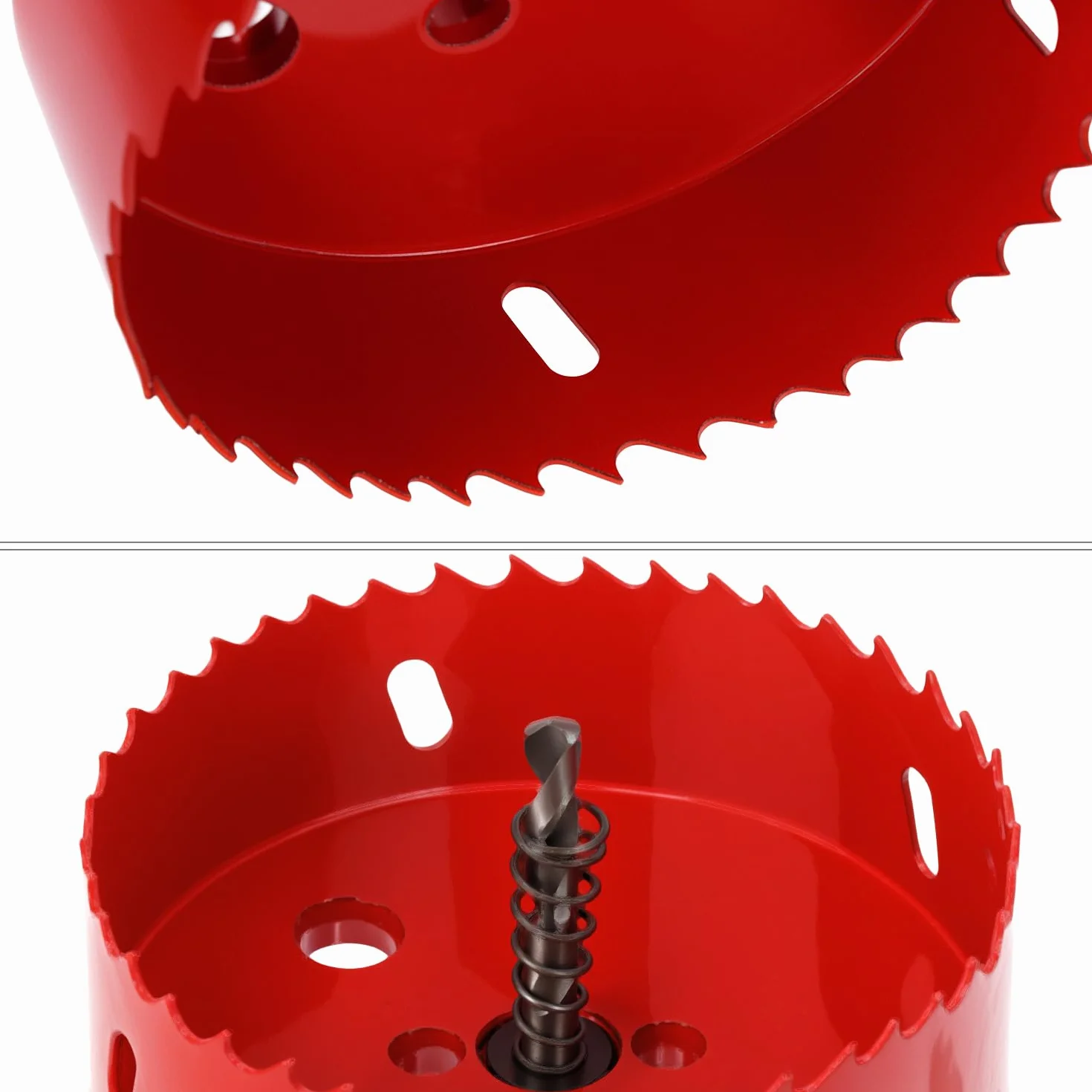 QWORK Otwornica 100 mm HSS M42 bimetalowa z trzpieniem sześciokątnym