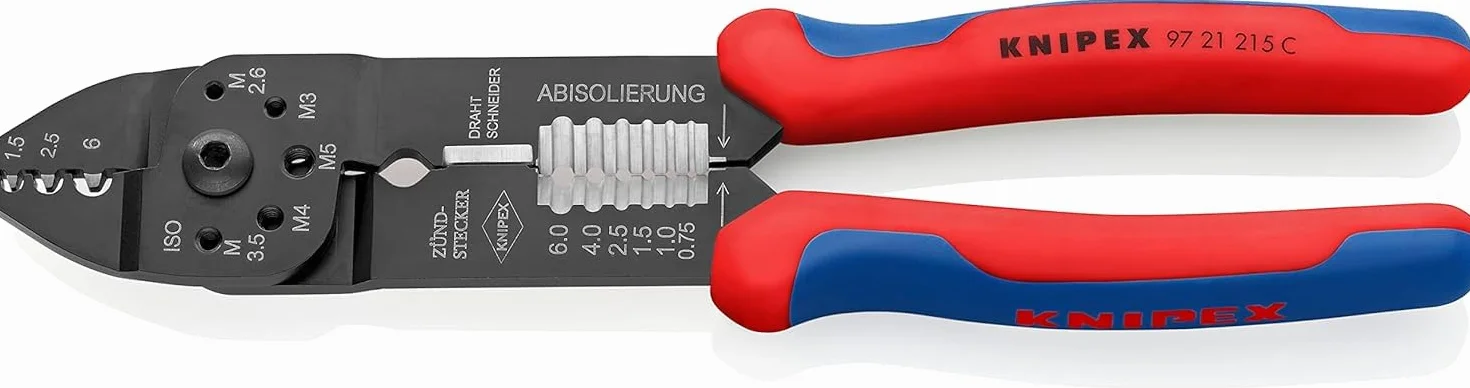 KNIPEX Szczypce do zagniatania 230 mm, 97 21 215 C
