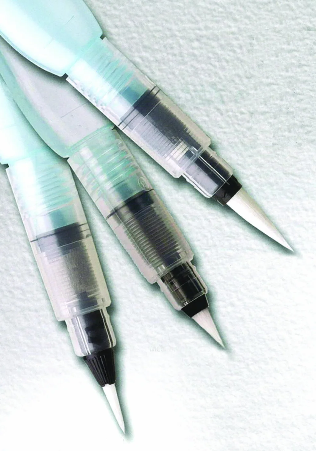 Pentel Water Brush pędzel wodny okrągły zestaw drobny średni szeroki