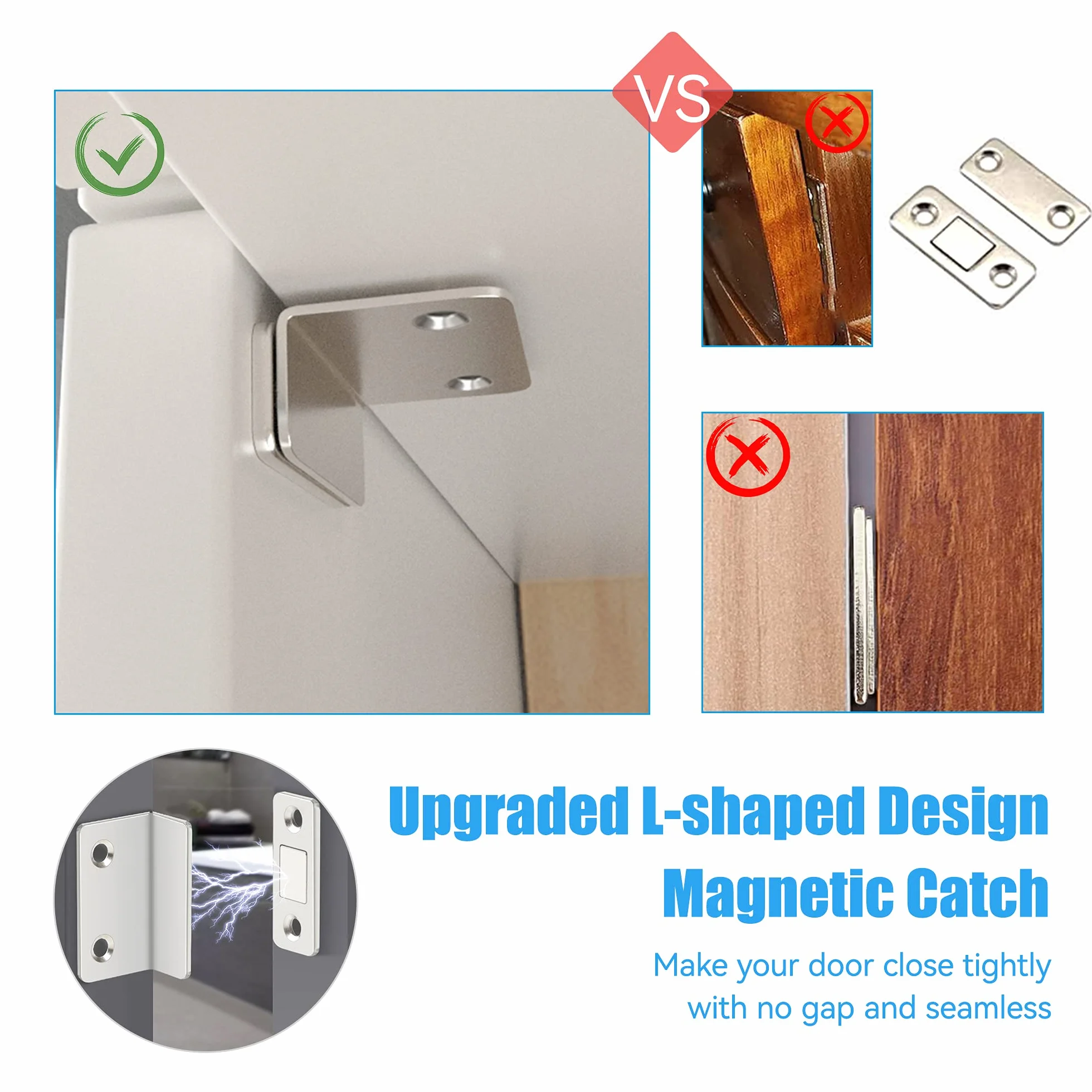 Magnetyczny magnes na drzwi 12 sztuk samoprzylepne zamki magnetyczne Moebel