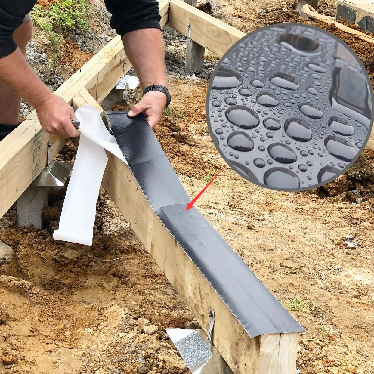 LLPT Taśma do legarów pokładowych 41 mm x 15 m x 1,2 mm samouszczelniająca wodoodporna