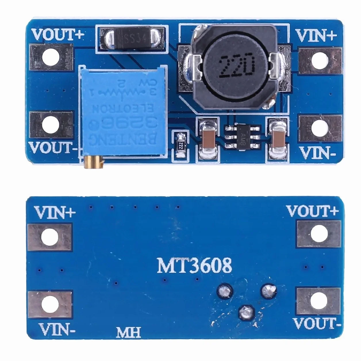Konwerter DC-DC MT3608 Step-Up 2–24 V In 2–28 V 2 A Moduł Zasilania