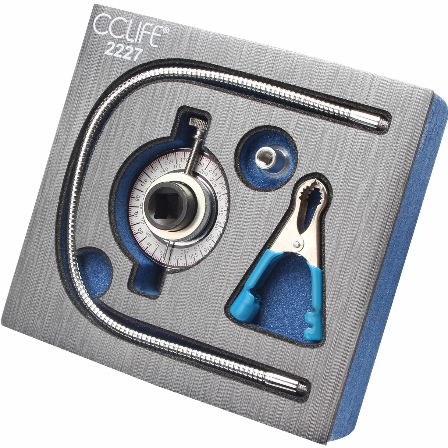 CCLIFE Obrotowy miernik kąta 1/2" z magnetycznym ramieniem
