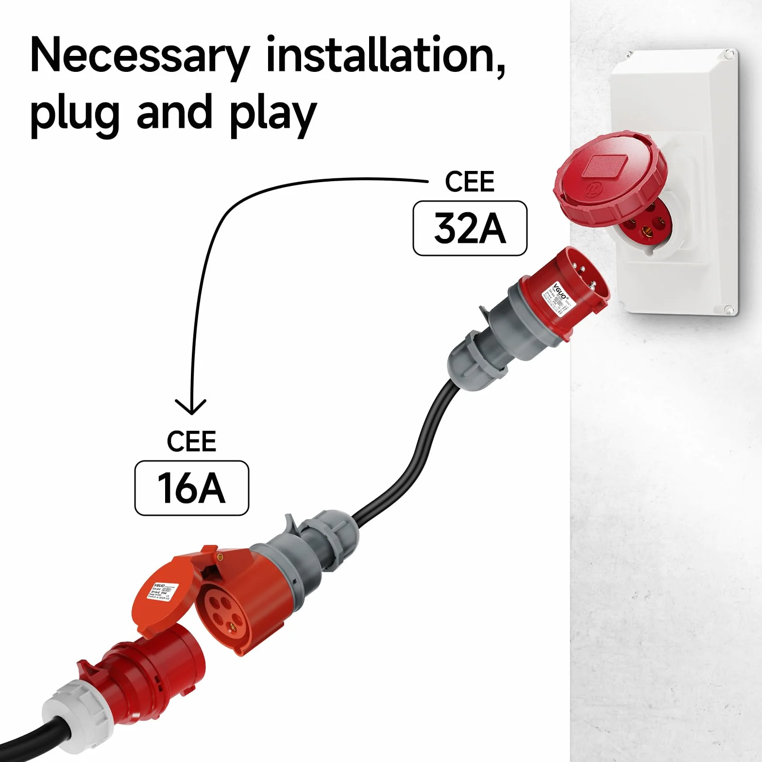 Adapter CEE 32A na 16A 3-Fazowy 400V IP44