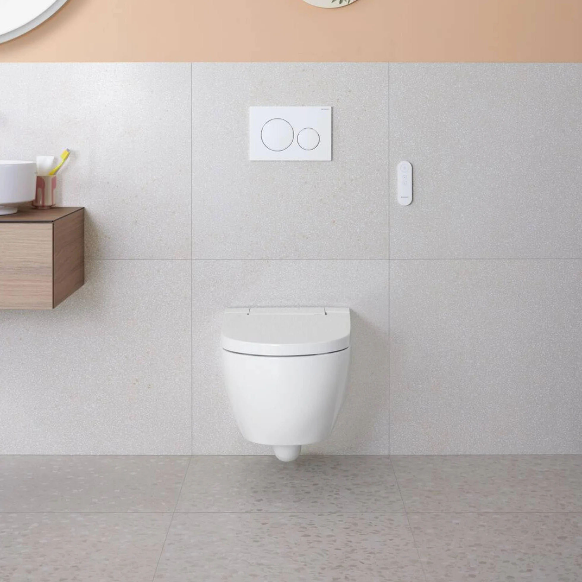 Geberit Aquaclean Alba toaleta prysznicowa 38 x 57 x 41 cm biała keratect