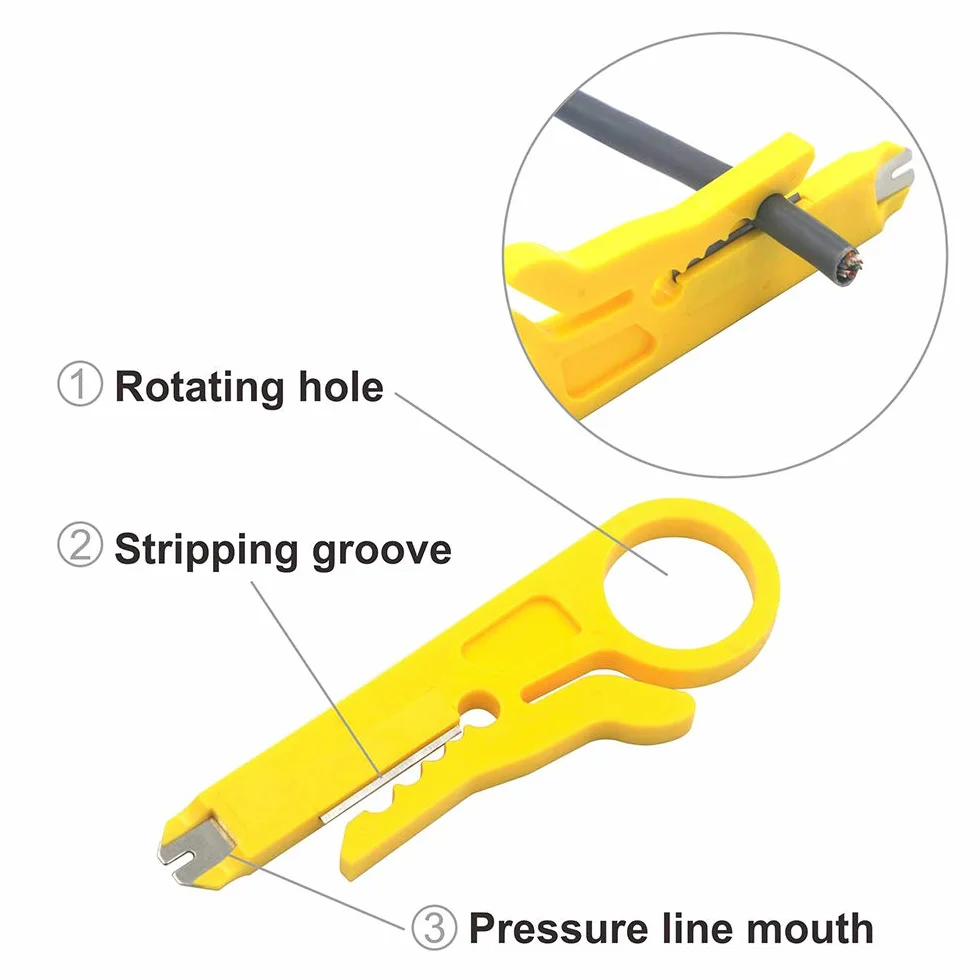 VCE G602 Narzędzie punch-down Ethernet Krone RJ45 Cat5 Cat6 Cat7 kabel telefoniczny IDC ściągacz izolacji zestaw