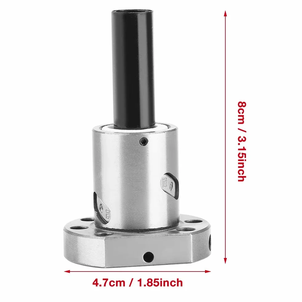 Śruba kulowa z kołnierzem ze stali łożyskowej 16 mm z nakrętką kulkową RM1605 SFU1605