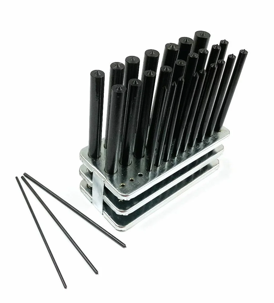HHIP 8600-0041 28-częściowy zestaw tłoczków transferowych, 3/32" - 1/2"