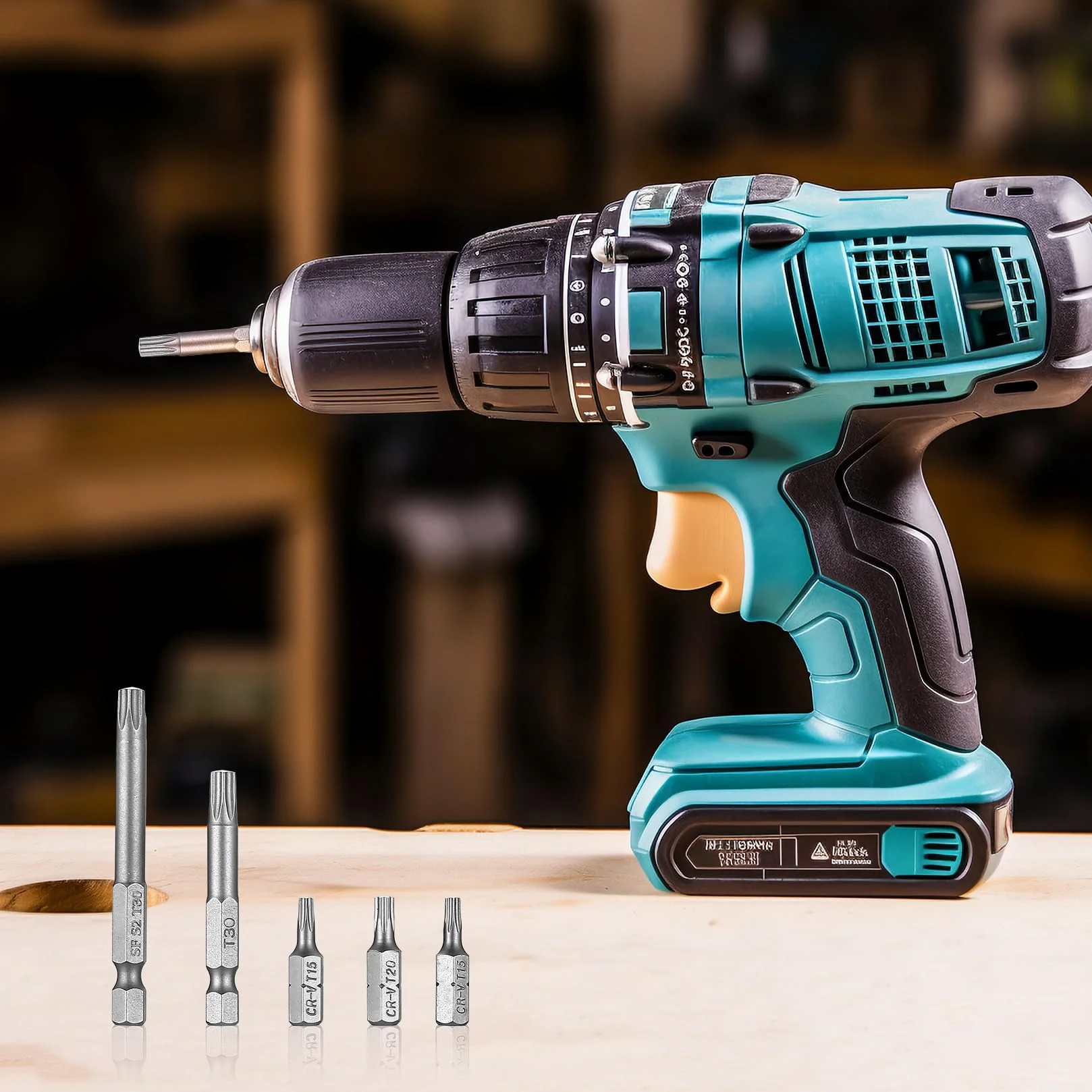 Zestaw bitów Torx T10 T15 T20 T25 T30 38 sztuk 1/4 cala napęd sześciokątny