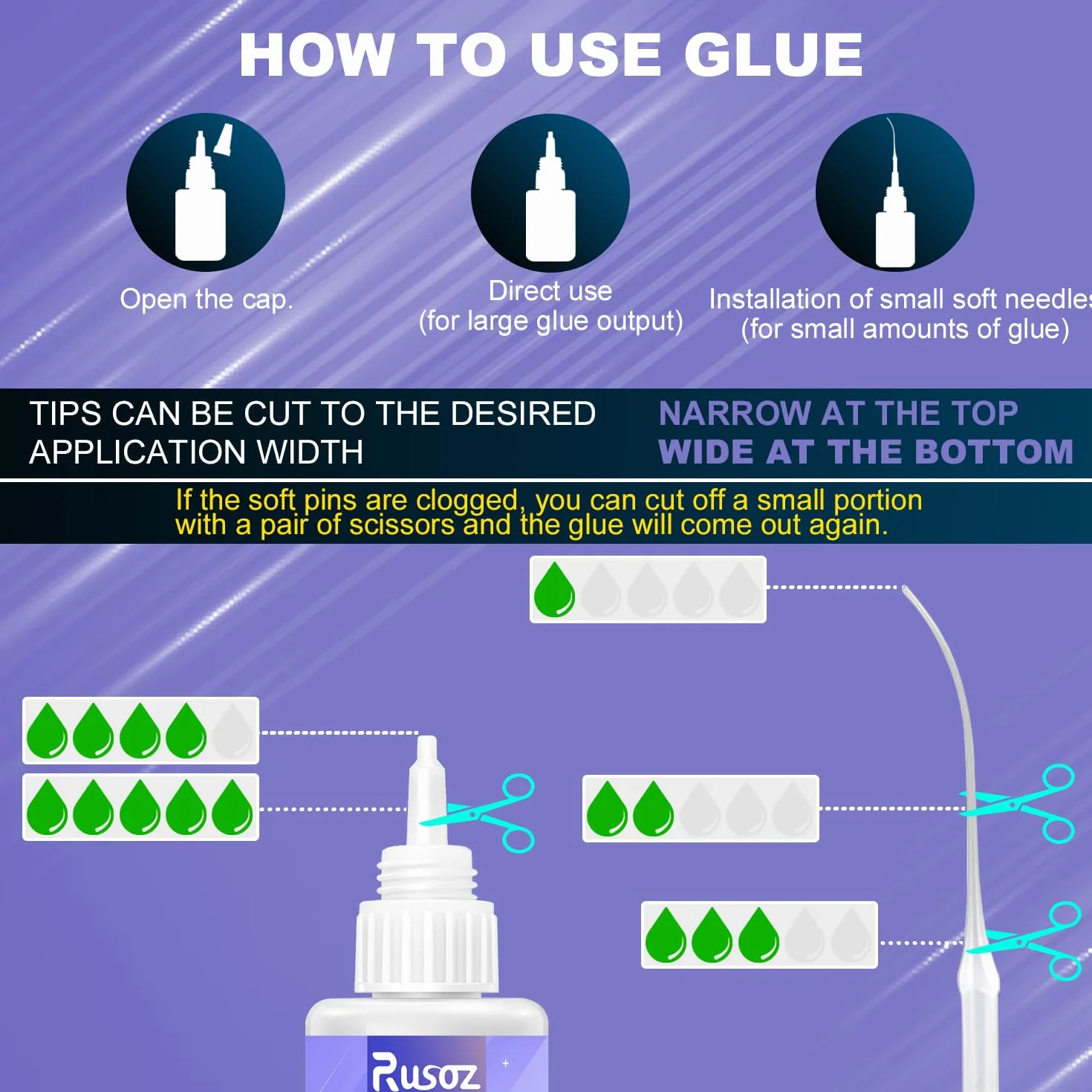 Super Glue Szybki Klej Extra Silny 50g Płynny Przezroczysty Do Metalu Plastiku Szkła Drewna