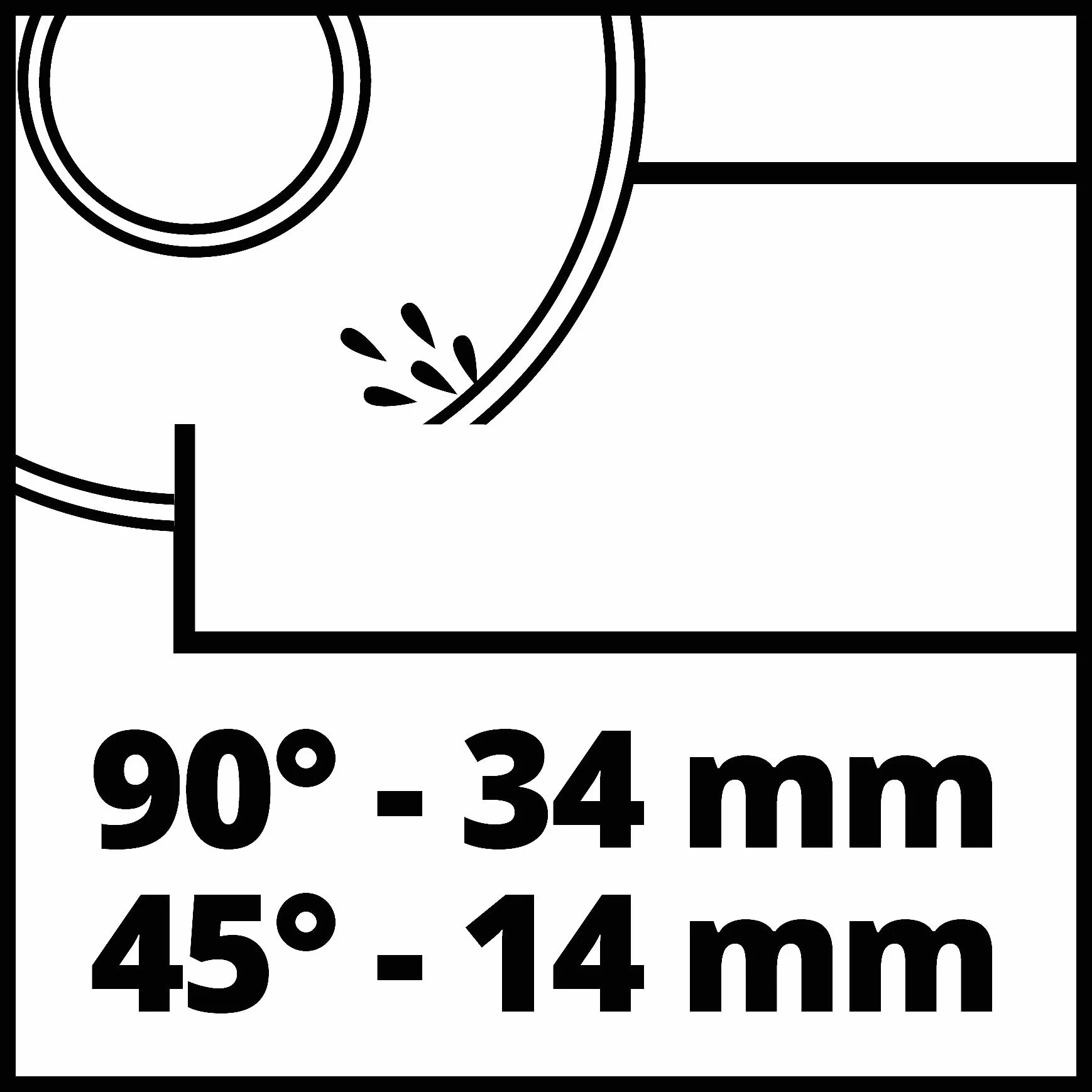 Einhell Przecinarka do Glazury 800 W 240 V 14-34 mm Czerwony