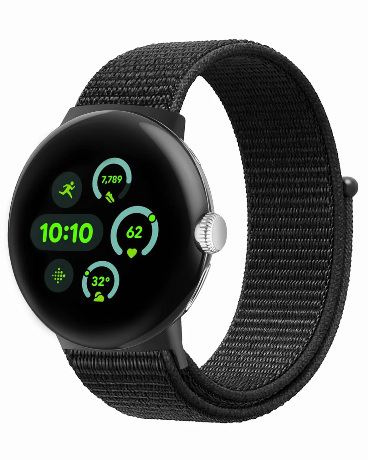 SimpleThings Nylonowy pasek do zegarka Google Pixel Watch 4, 3, 45 mm, regulowany, oddychający, miękki, lekki pasek sportowy do Google Pixel Watch 3/4, 45 mm, dla mężczyzn i kobiet