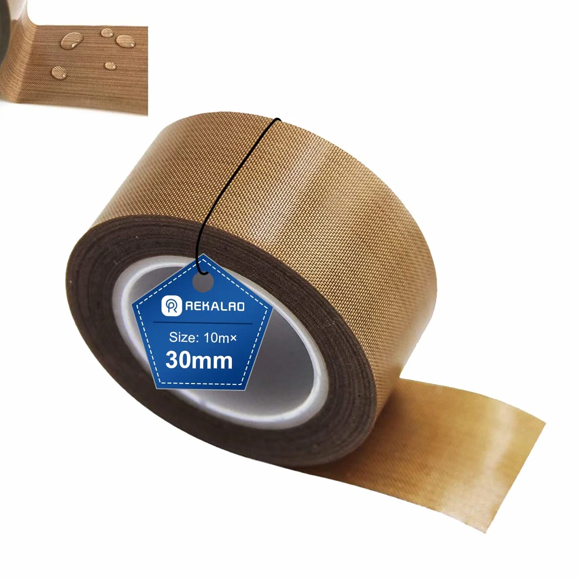 Taśma teflonowa PTFE 30 mm x 10 m do drukarki 3D, izolacyjna, wysokotemperaturowa