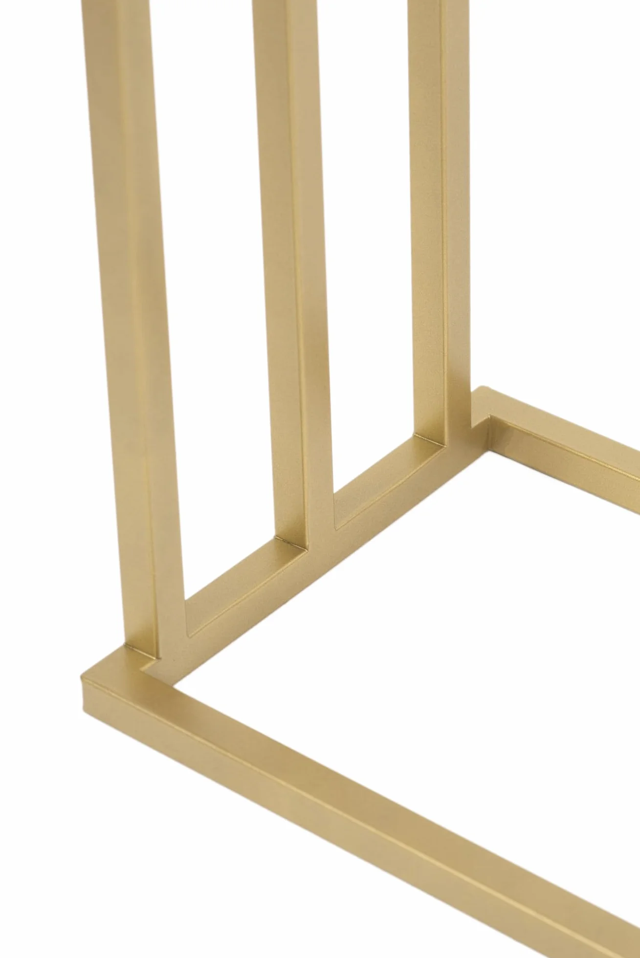 Wolnostojący Wieszak na Ręczniki VIVO 3 pręty Złoty 45x21x86cm Metalowy Stabilny bez Montażu