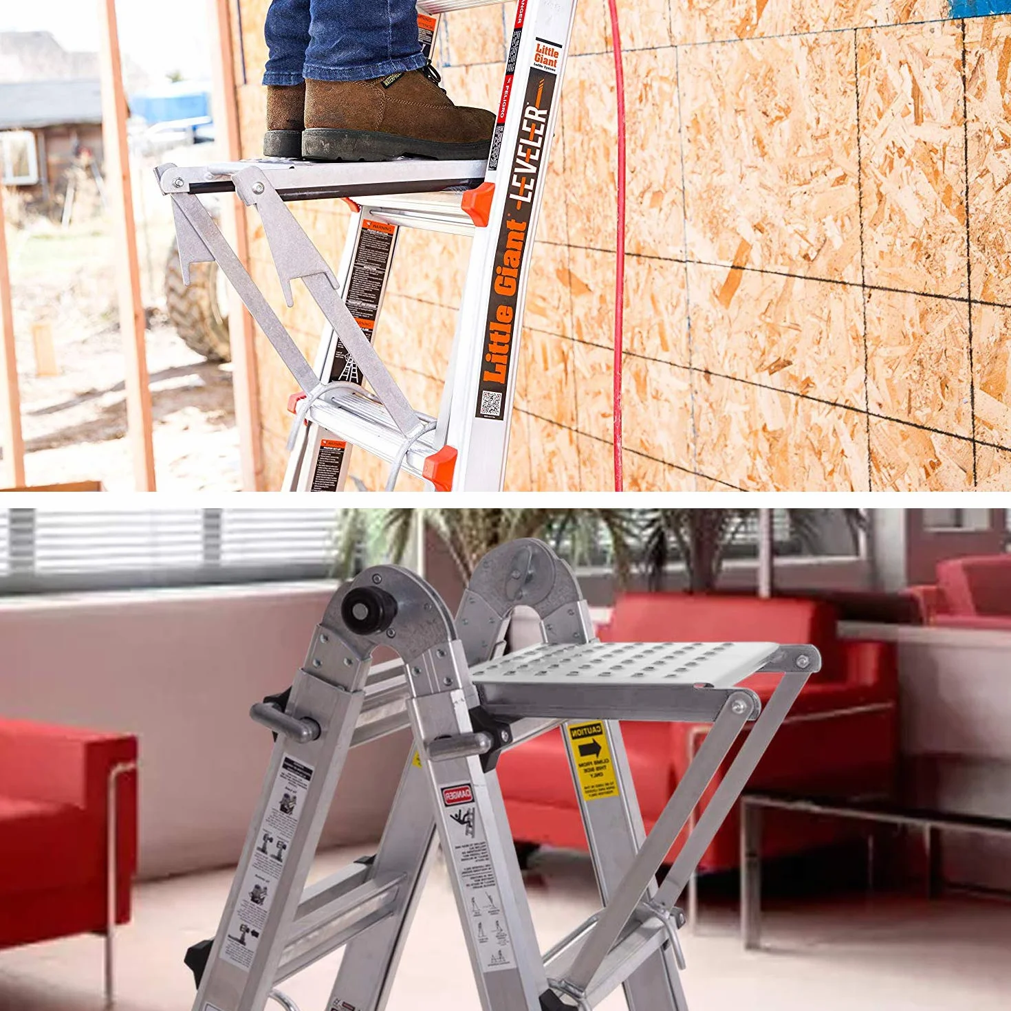 Platforma robocza drabinowa nośność 180 kg akcesoria do systemu drabinkowego