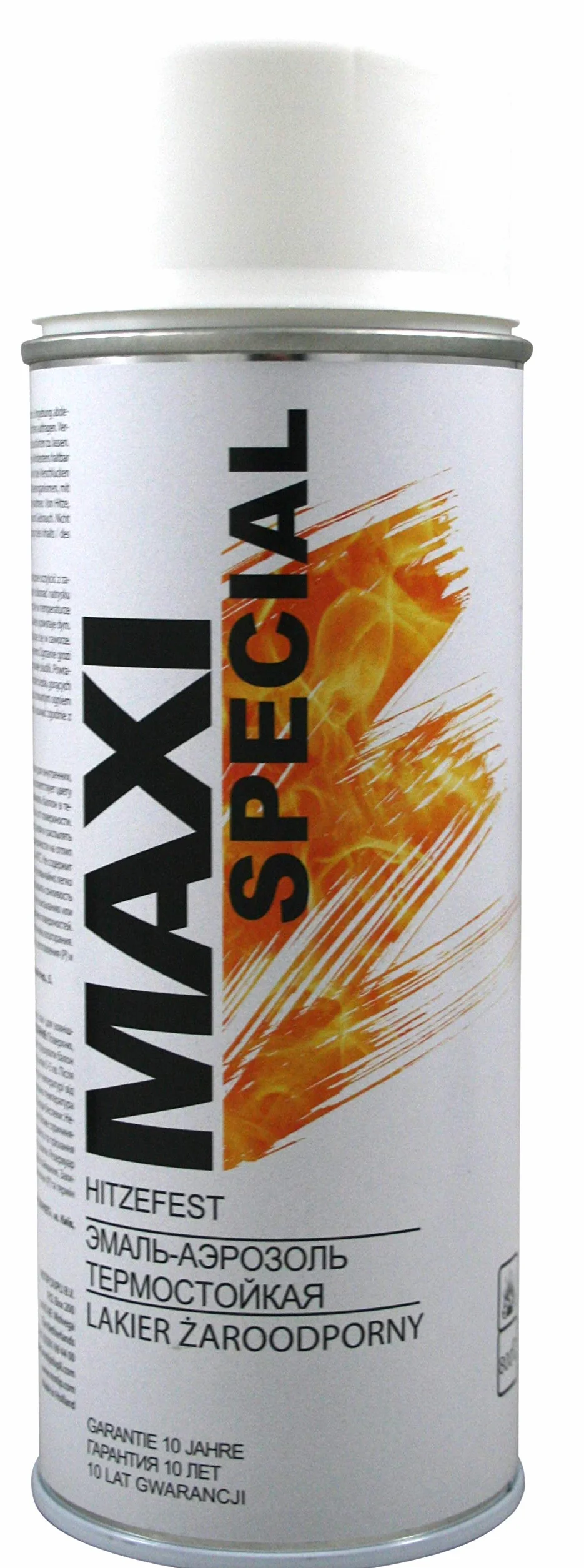 MAXI COLOR Farba w sprayu odporna na wysokie temperatury 800°C 400 ml matowa biel