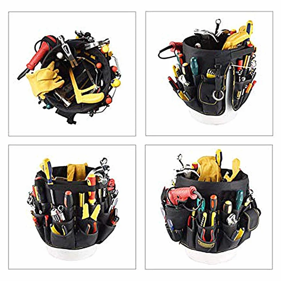 Tools organizer Bucket Tool z 56 kieszeniami do wiaderek