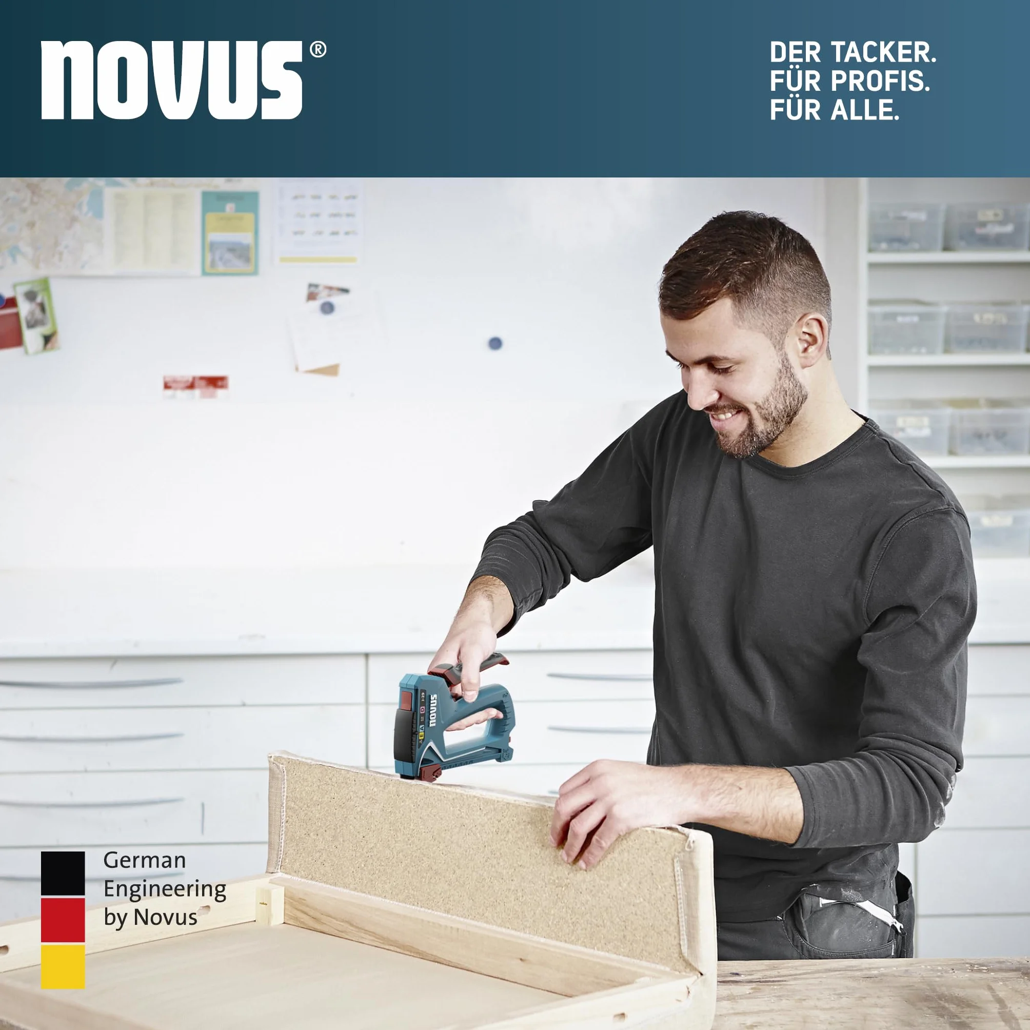 NOVUS TOOLS Zszywacz ręczny J-29 1800 zszywek metalowa obudowa miękki uchwyt zszywki 6-14 mm