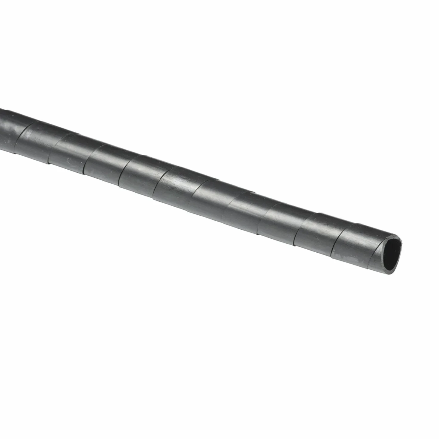 D-Line Oplot spiralny na kable, peszel do zarządzania kablami, do ręcznego owijania kabli o średnicy 10-40 mm, 2,5 m długości, czarny