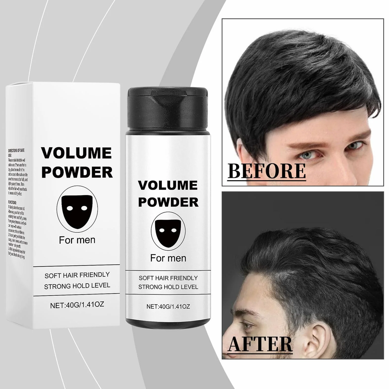 Hair Styling Powder, Volume Texture Powder, Matte Finish Grooming, Lightweight HairLift Easy Daily Use, Portable HairTool for Appointments Events, Compact Styling Solution