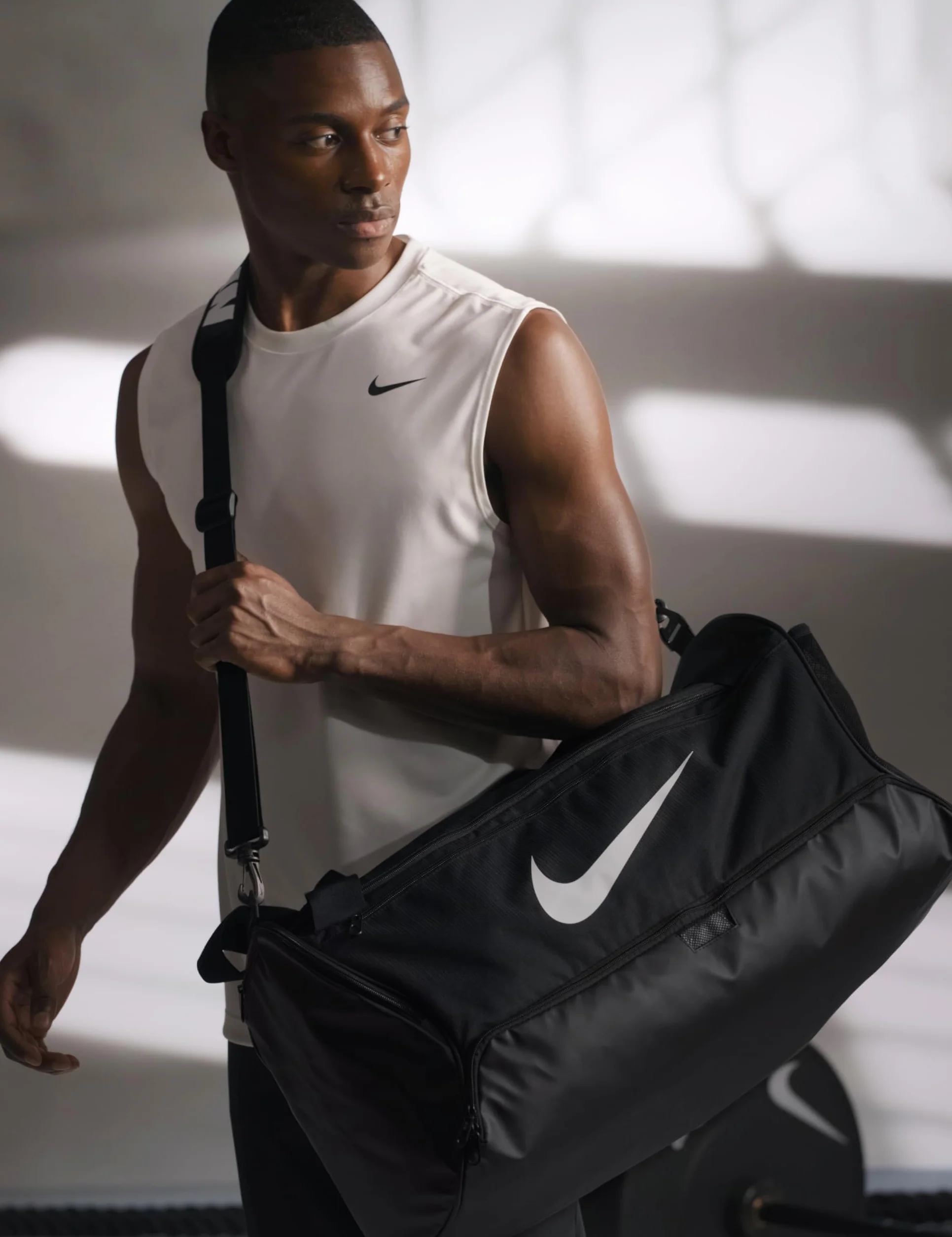 Nike Brasilia 9.5 Torba Sportowa, Czarny, M