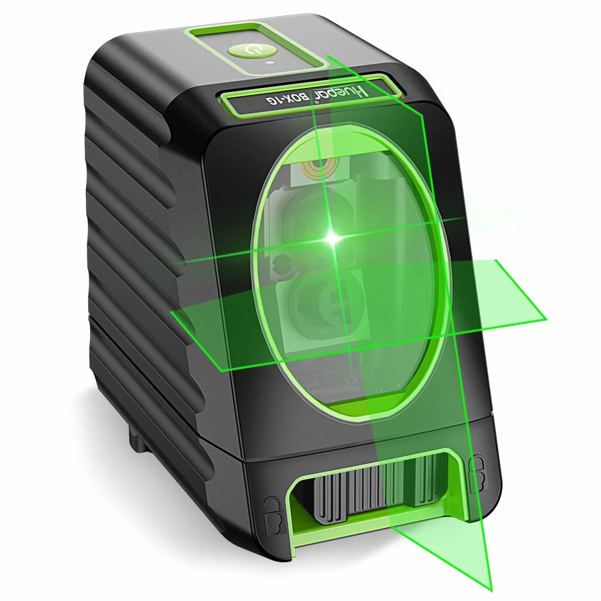 Huepar BOX-1G Laser krzyżowy zielony samopoziomujący zasięg 25 m H130° V150°