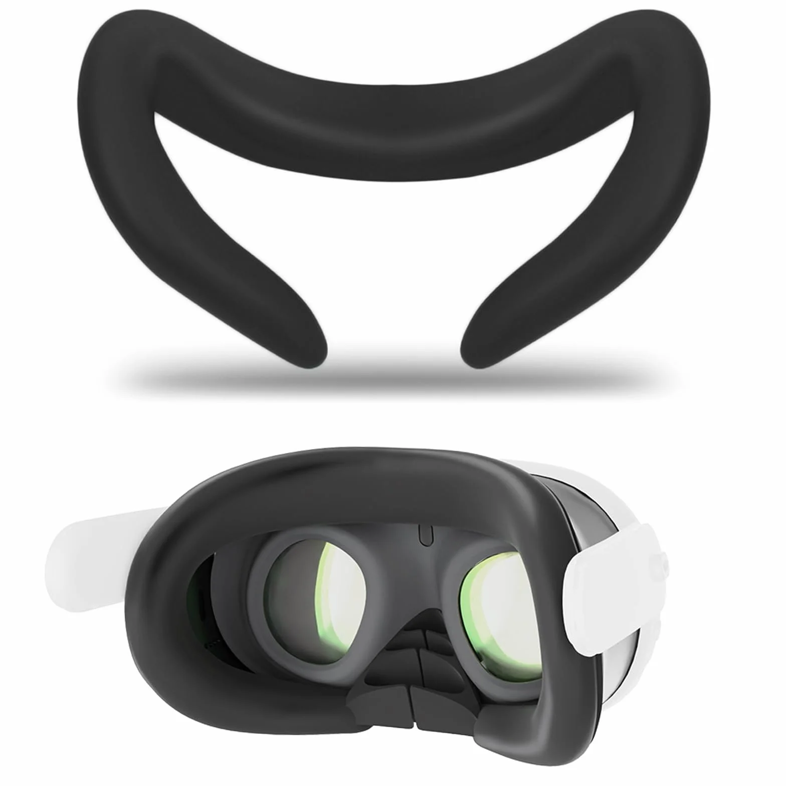 Silikonowa osłona twarzy do Quest 3, okulary VR Meta, odporna na pot
