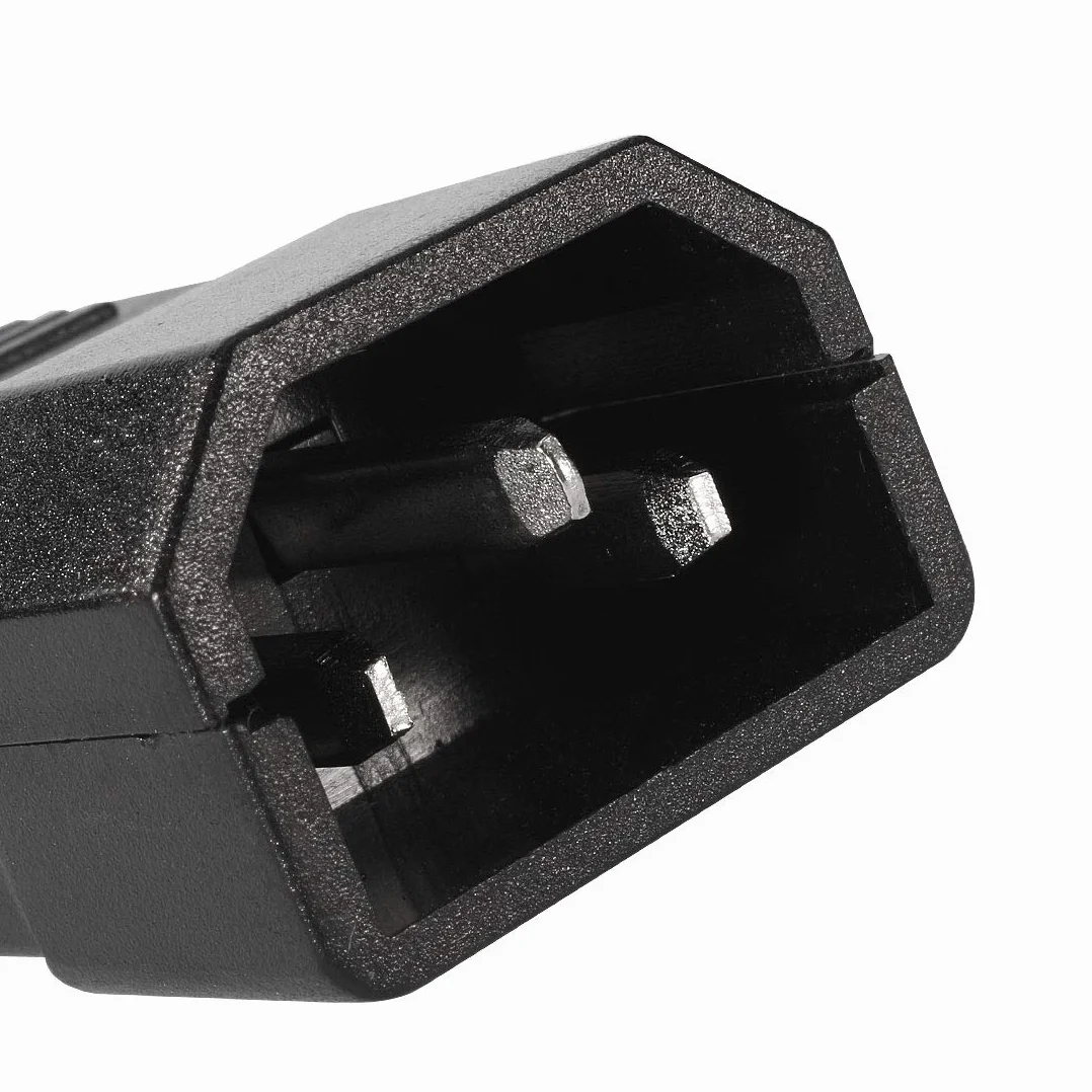 PATIKIL IEC320 C14 Gniazdo Złącza AC250V 10A 3 sztuk Czarny