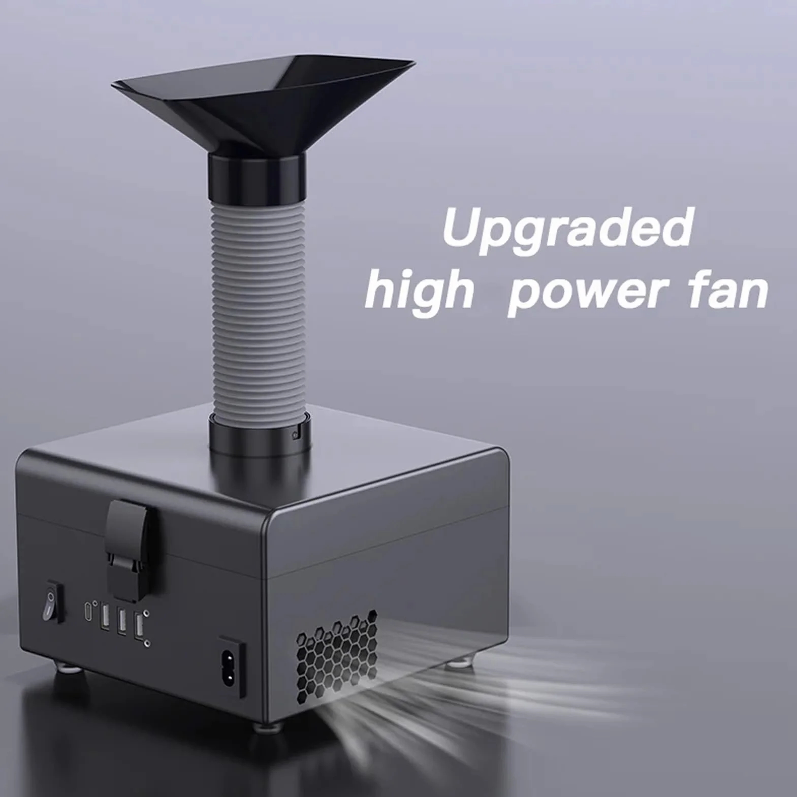 Odciąg Oparów Lutowniczych 150 W Elektryczny Filtr 7000 Obr./min 3-stopniowy System Filtracji
