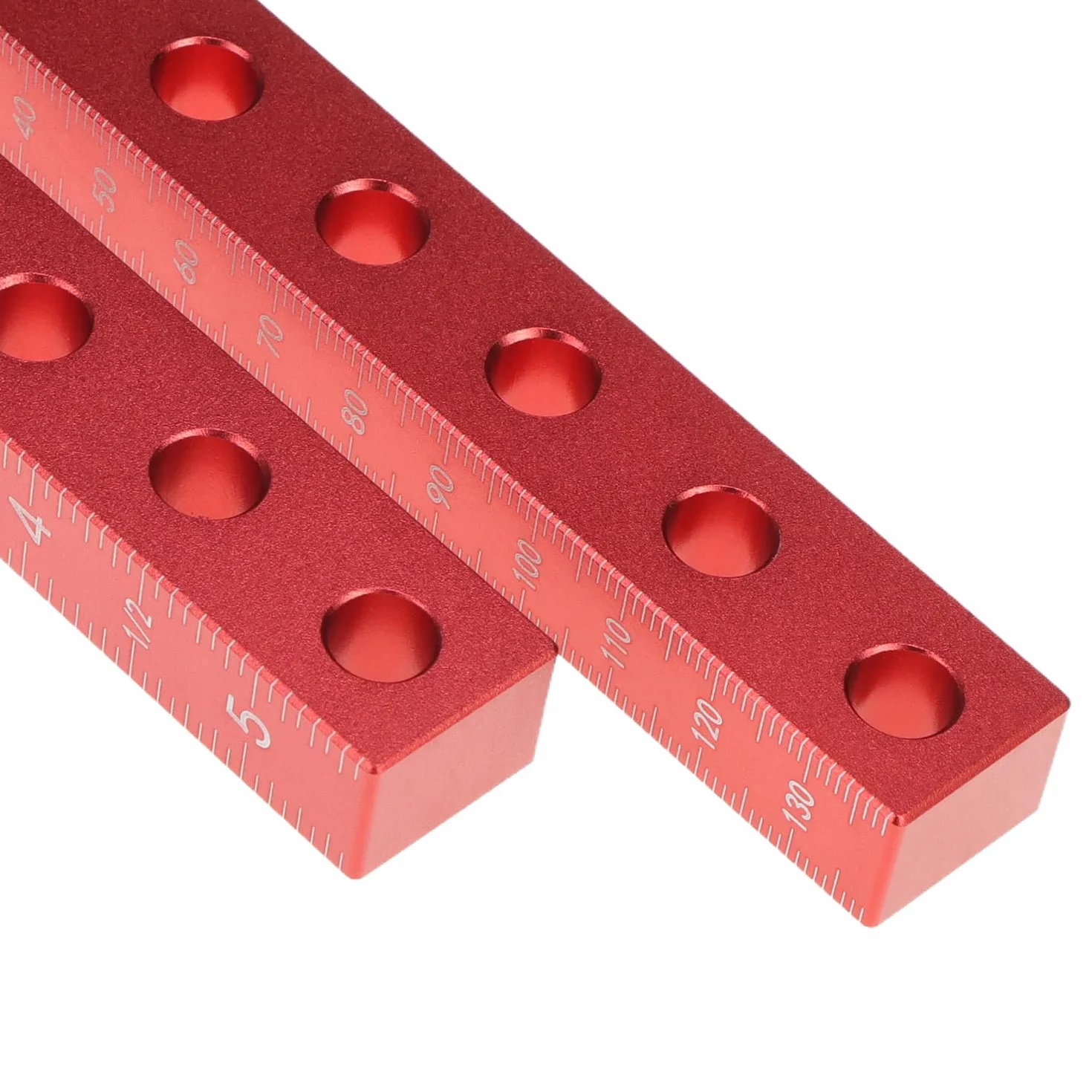 QWORK Zestaw 2 Pozycjonowanie 90 stopni Kwadratowe zaciski kątowe ze stopu aluminium 140mm