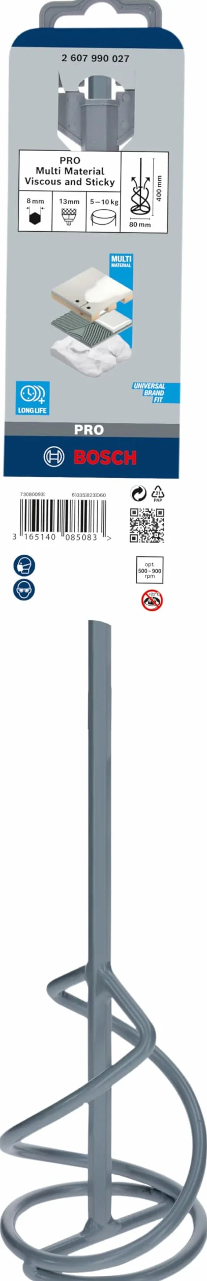 Bosch Professional Lekkie mieszadło 80 mm 1-10 kg