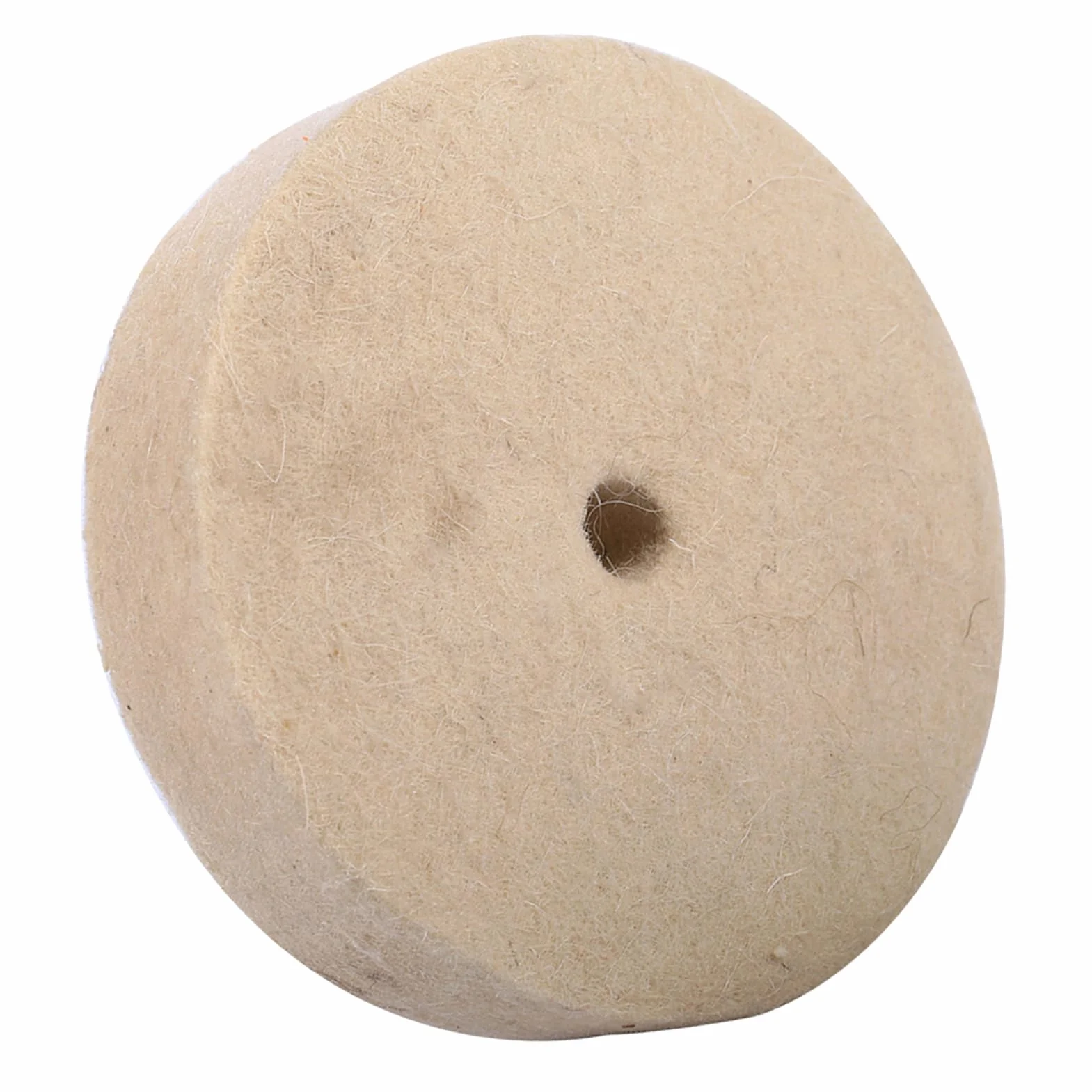 Okrągła Tarcza Szlifierska z Filcu Wełnianego, 100x25 Mm, Beżowa Podkładka Polerska