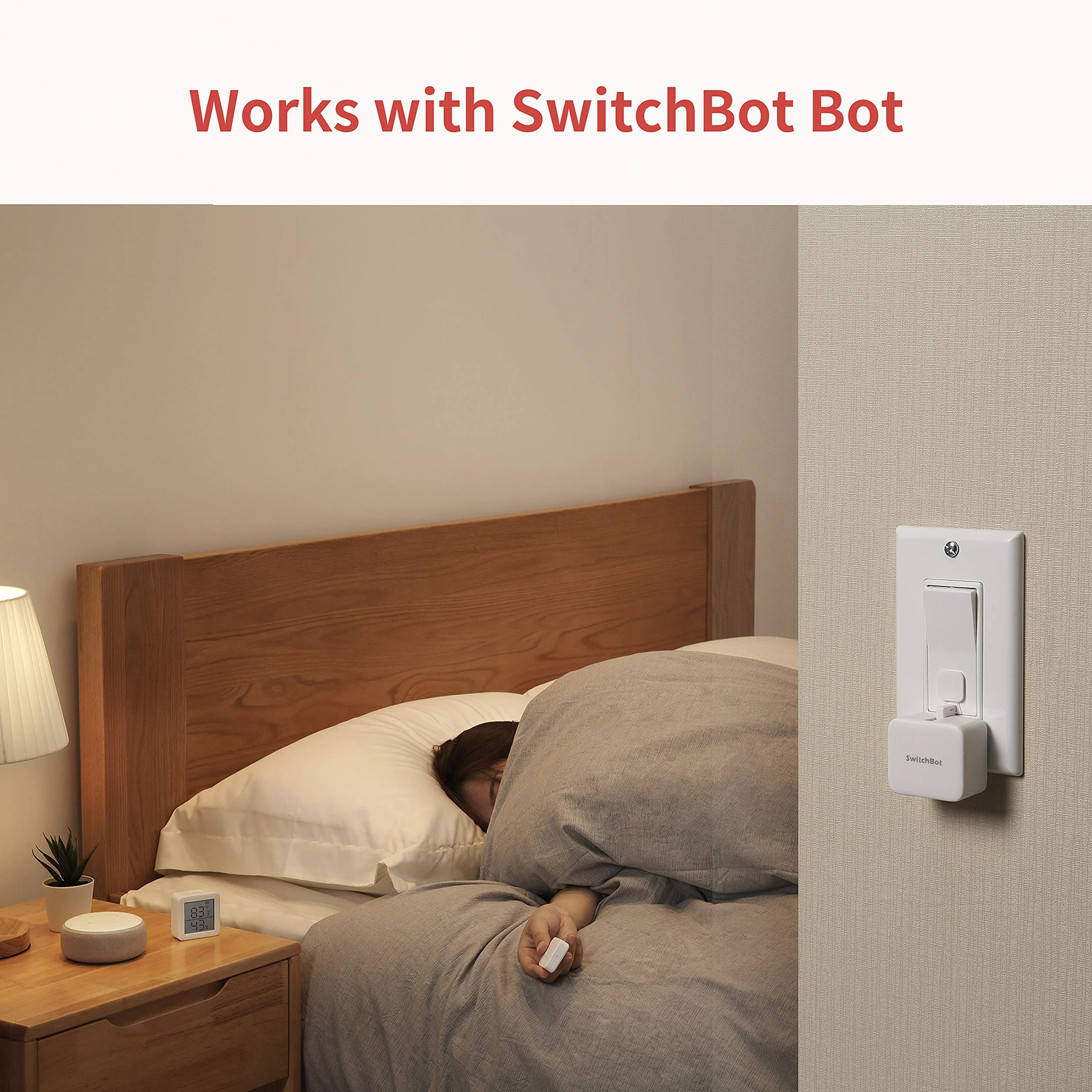 SwitchBot Pilot zdalnego sterowania z jednym przyciskiem - kompatybilny z SwitchBot Smart Curtain Switch