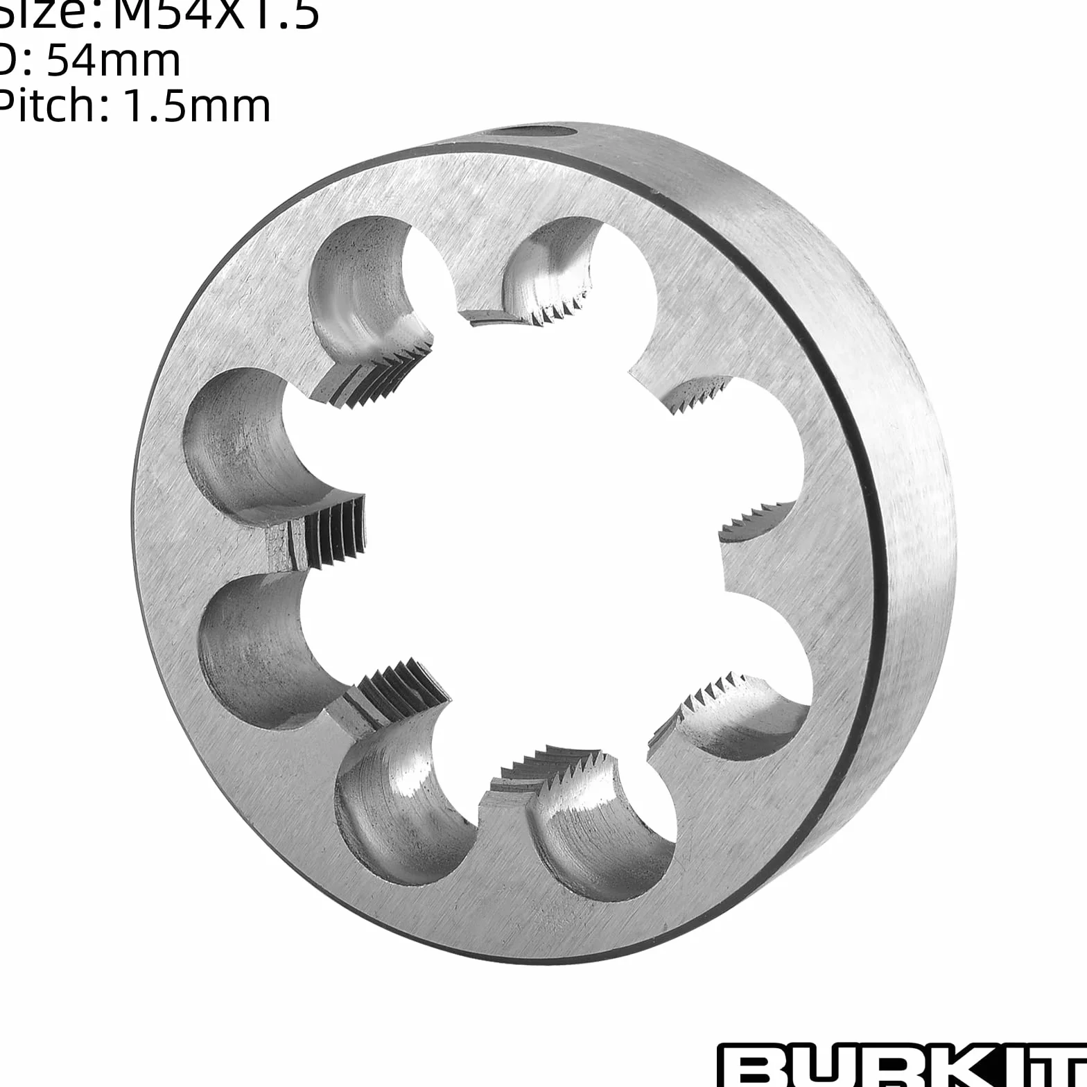 Burkit Metric M54 x 1,5 okrągła matryca do gwintowania prawa ręka